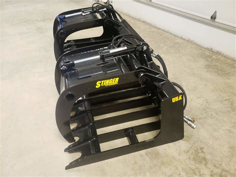 grapple skid steer loader|best grapple for skid loader.